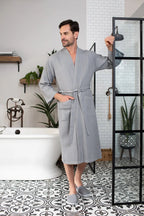 Waffle Spa Men’s Bathrobe