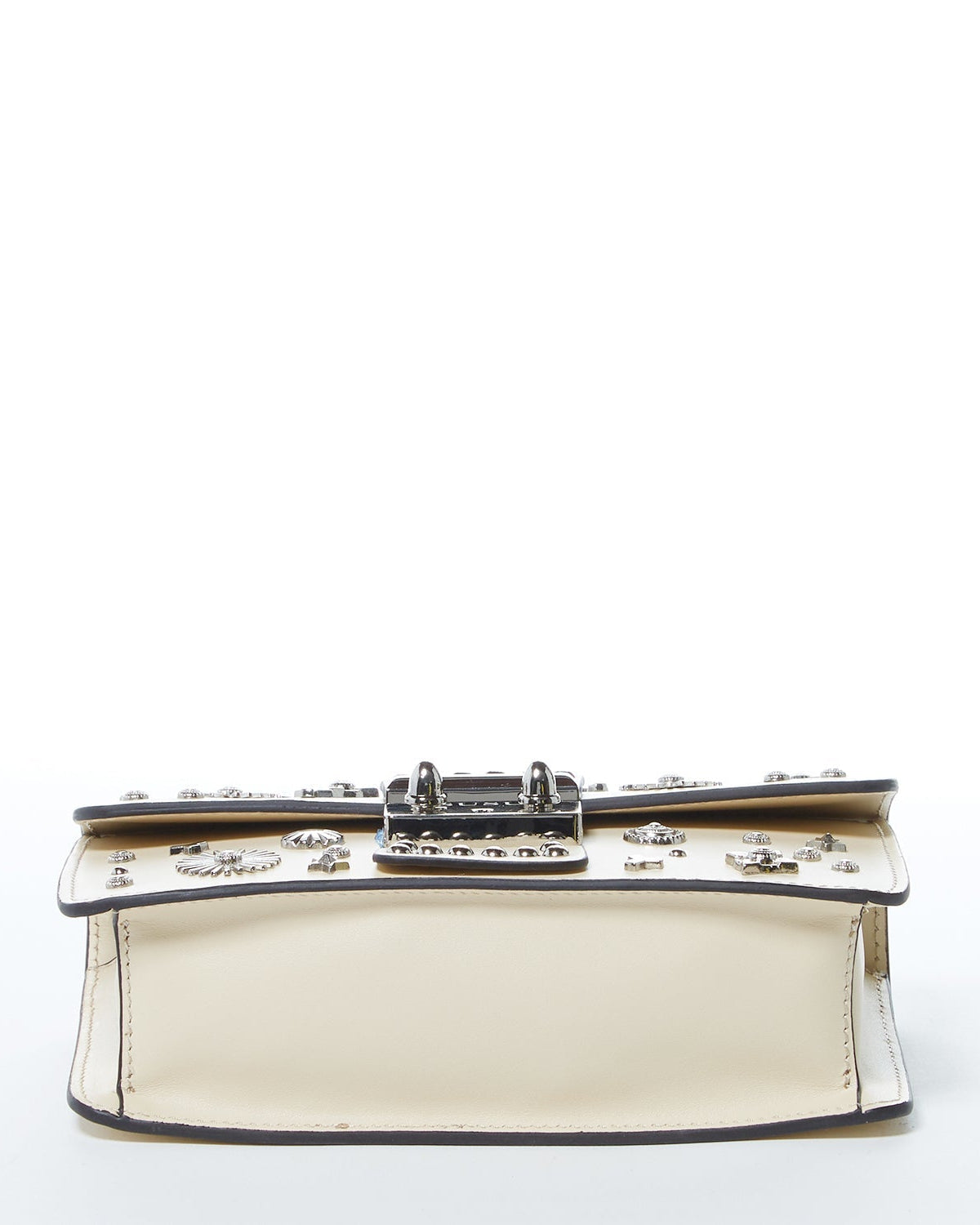 The Vanilla Custard Hollywood Studded Purse | Crossbody