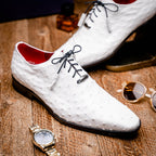 Criss Laced Shoe | White