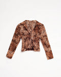 Cropped Shirt in Leopard