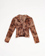 Cropped Shirt in Leopard