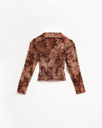 Cropped Shirt in Leopard
