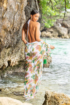 Rouched Sleeves Coverup