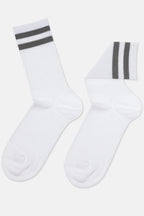 Conte Cotton Long Socks Active 157 | Lurex Stripes
