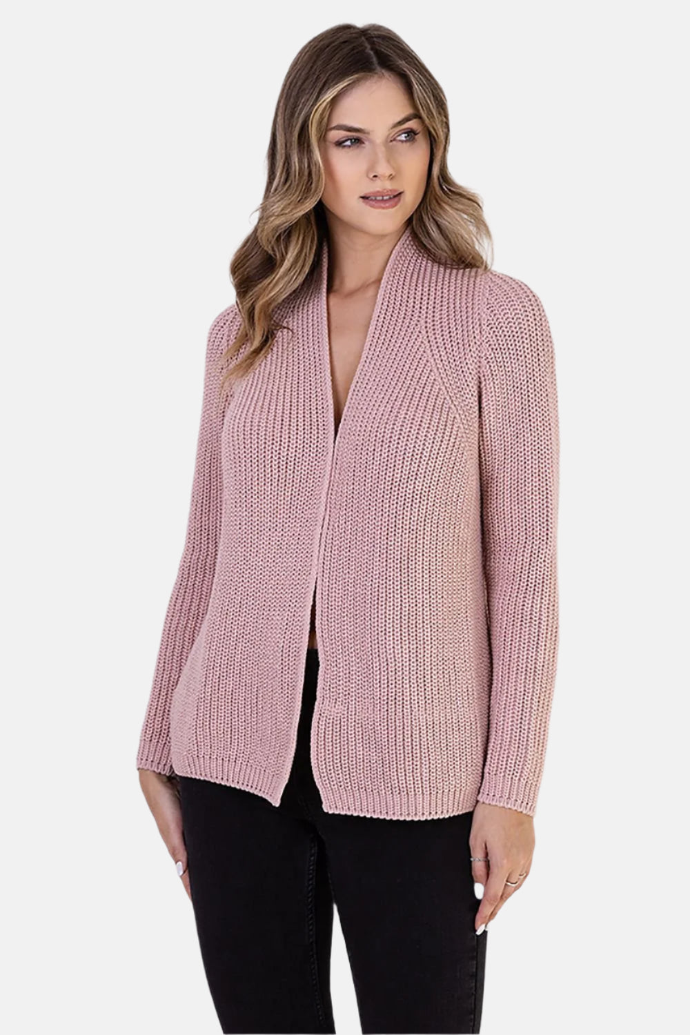 Ribbed Knitted Cardigan