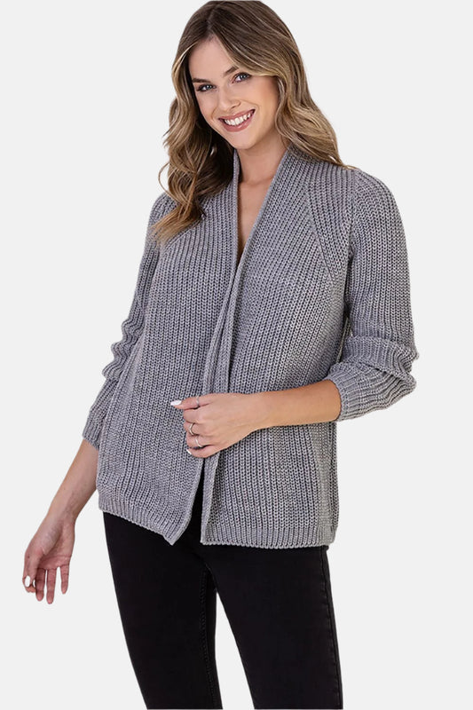 Ribbed Knitted Cardigan