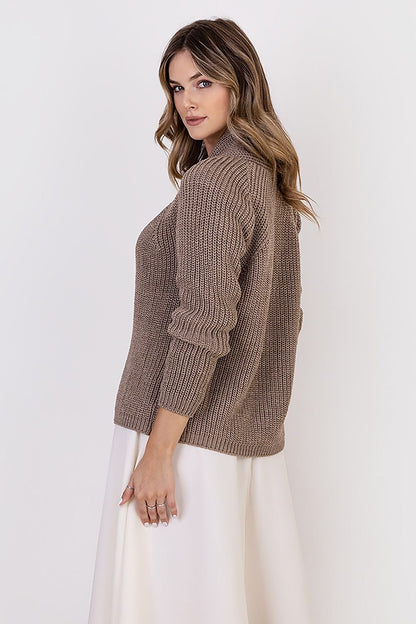 Ribbed Knitted Cardigan