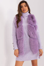 Violet Fur Vest