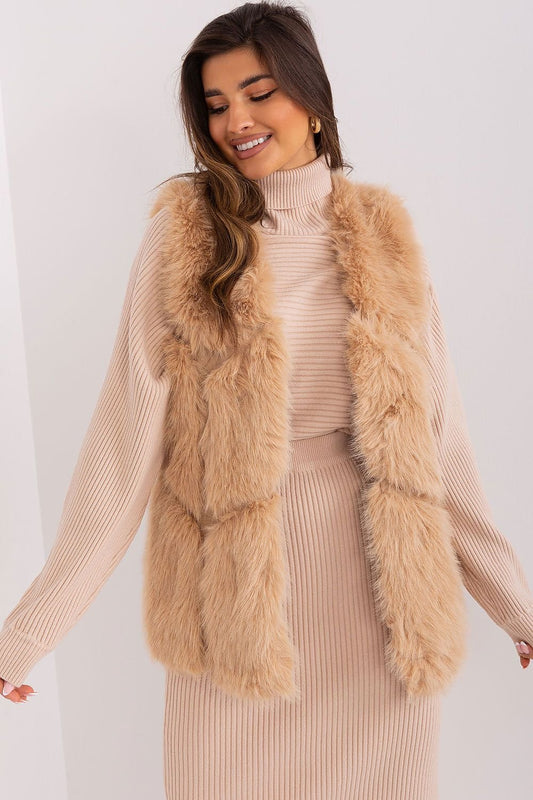 Mocha Brown Fur Vest