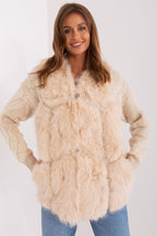 Beige Fur Vest