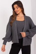Knitted Tank Top and Cardigan Set