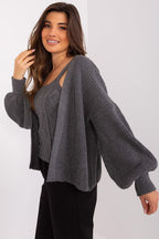 Knitted Tank Top and Cardigan Set