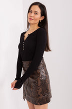 Body Fit Long Sleeve Blouse