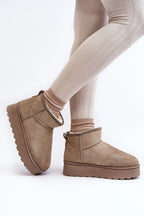 Low Upper Slip-On Snow Boots