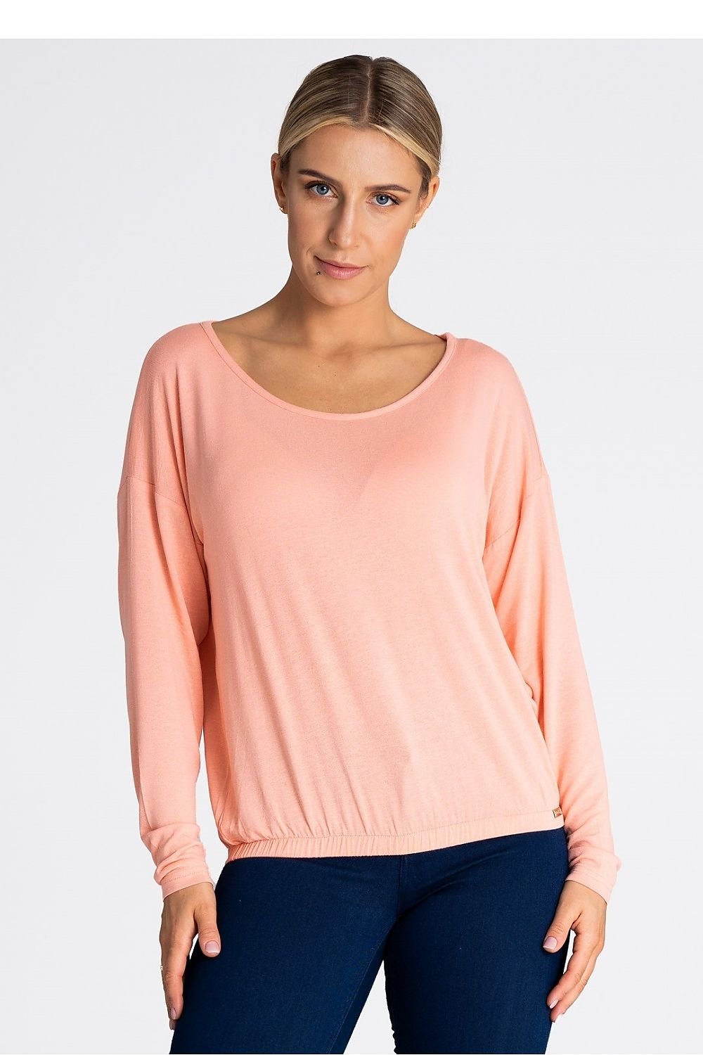Oversized Wide Neck Blouse