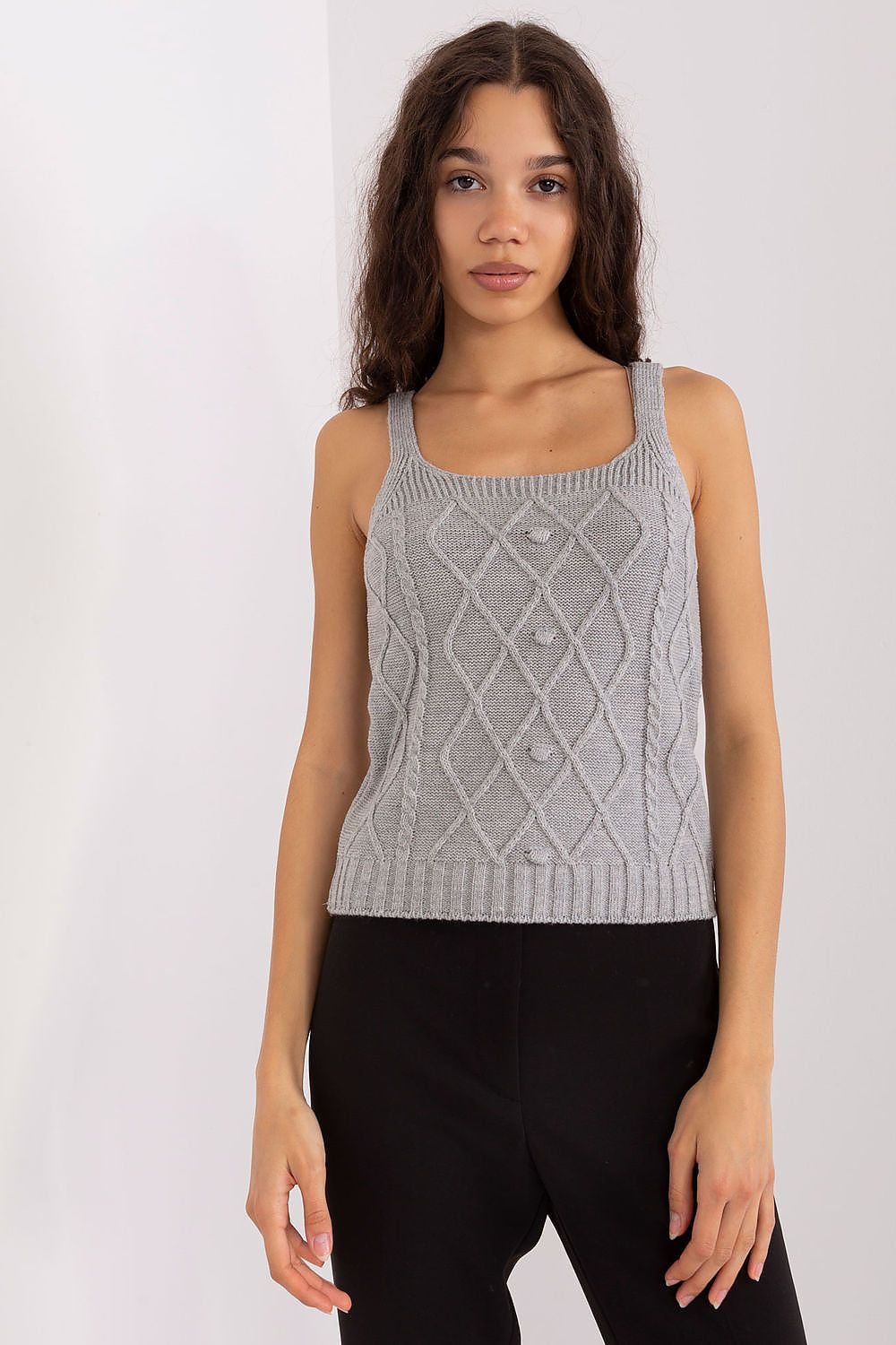 Knitted Tank Top and Cardigan Set
