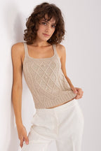 Knitted Tank Top and Cardigan Set