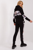 Flower Striped Tracksuit Set
