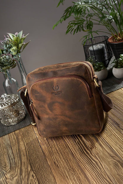 Leather Patina Messenger Bag