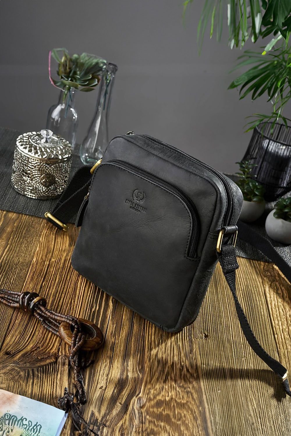 Leather Patina Messenger Bag