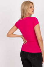 Deep-V Fitted Blouse
