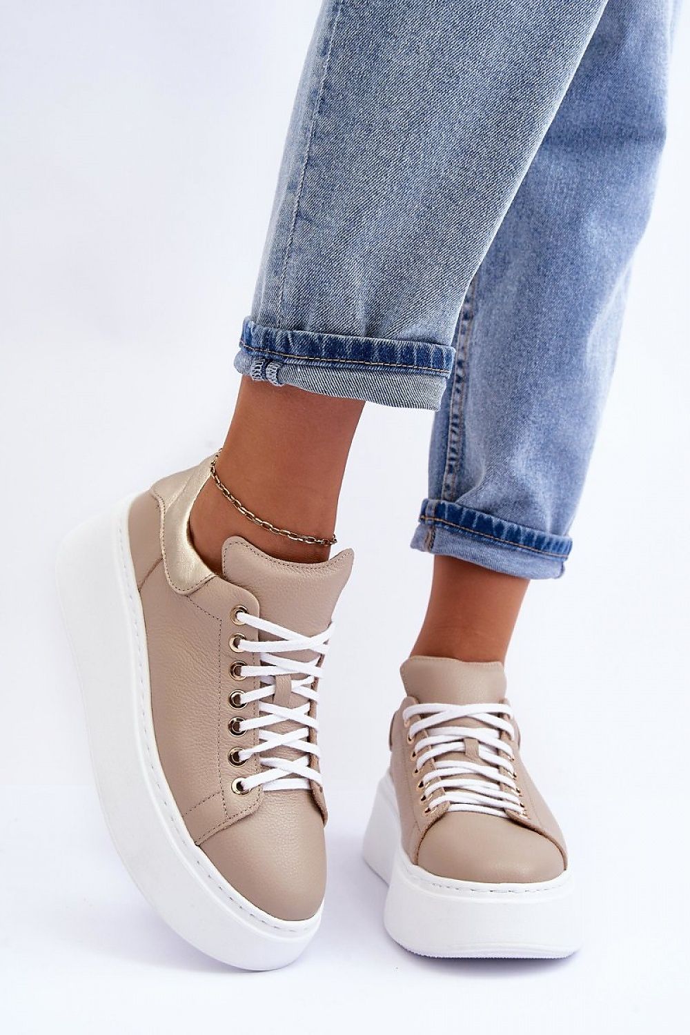 Laced Platform Sneakers