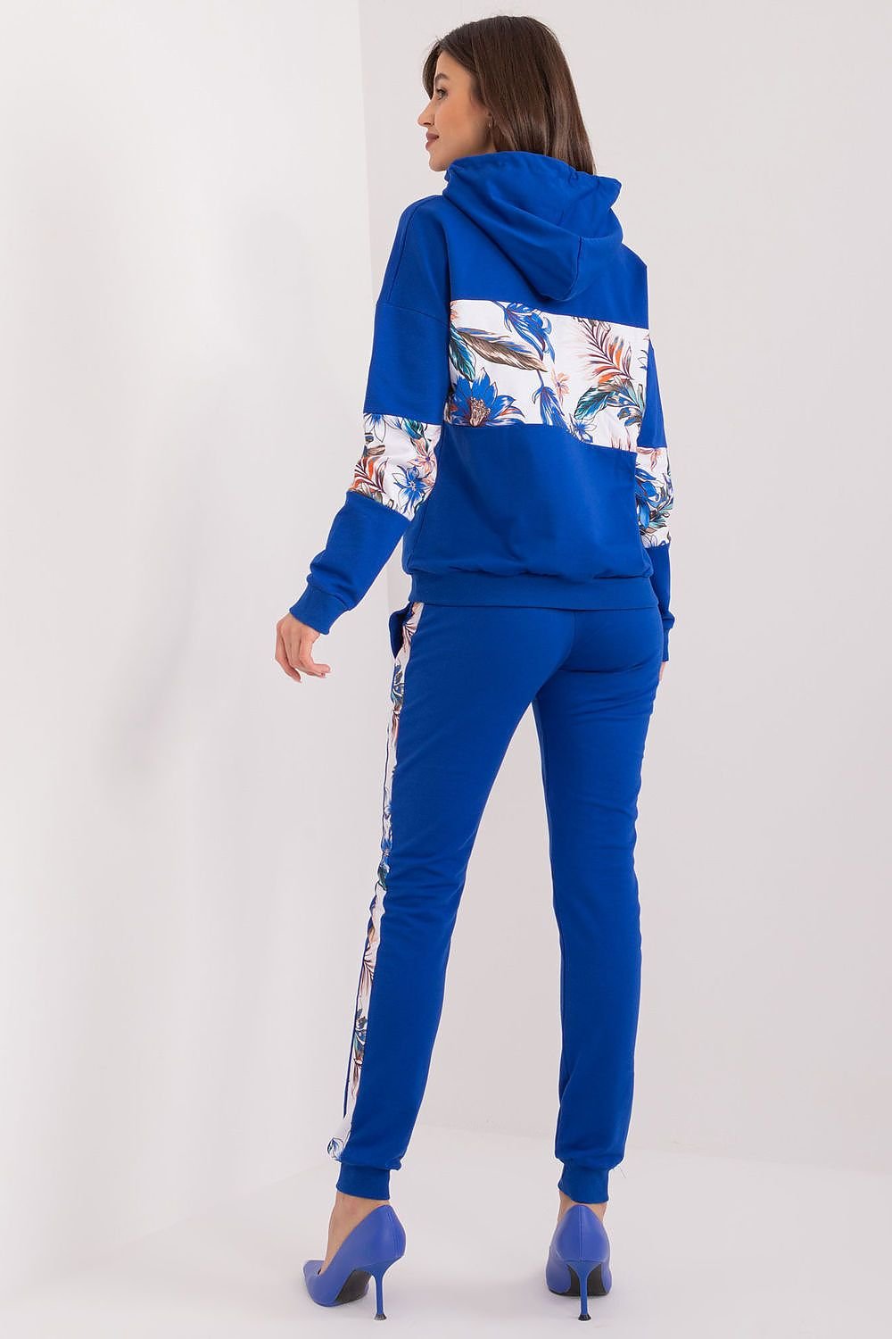 Flower Striped Tracksuit Set
