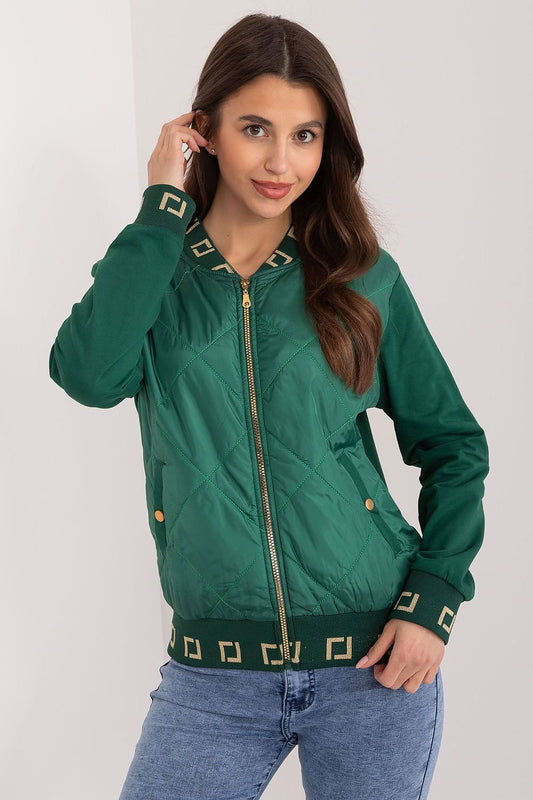 Cuffs & Ribs Decorated Bomber Jacket