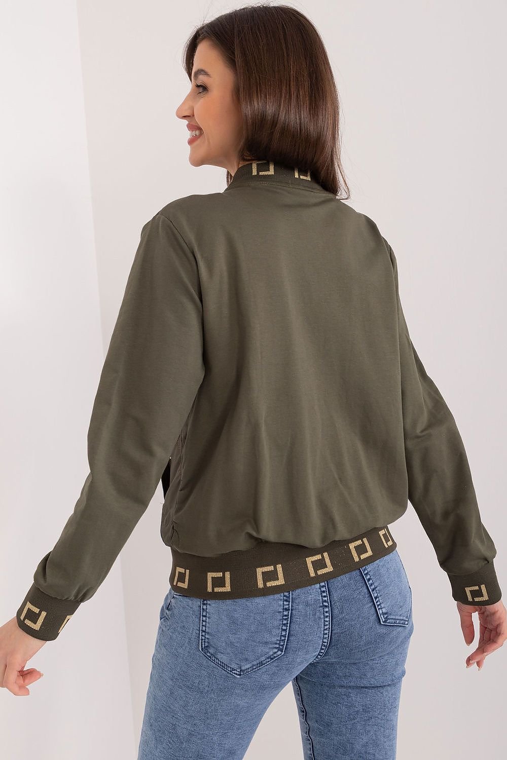 Cuffs & Ribs Decorated Bomber Jacket