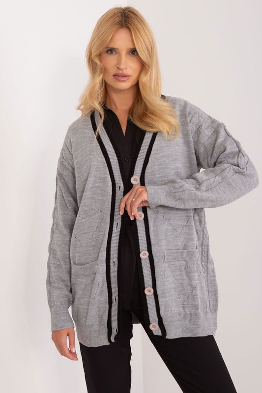 Button-Down Wool Cardigan