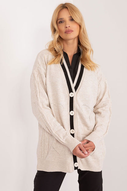 Button-Down Wool Cardigan