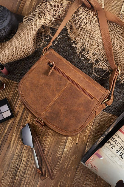 Leather Patina Shoulder Bag