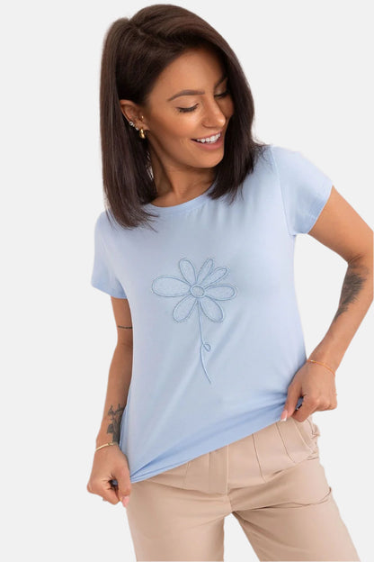 Happy Flower Decorated Tee