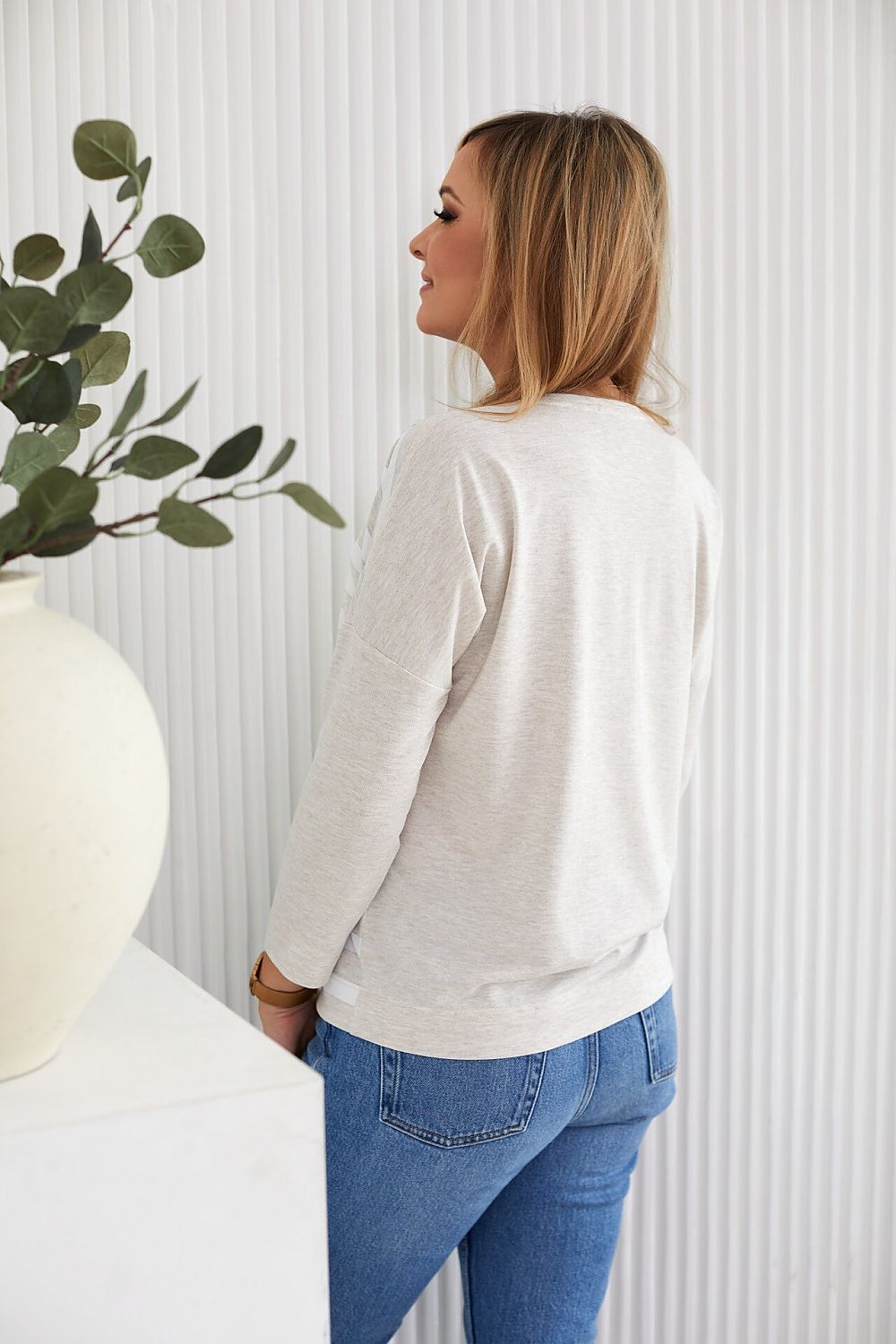 Striped Long Sleeve Blouse
