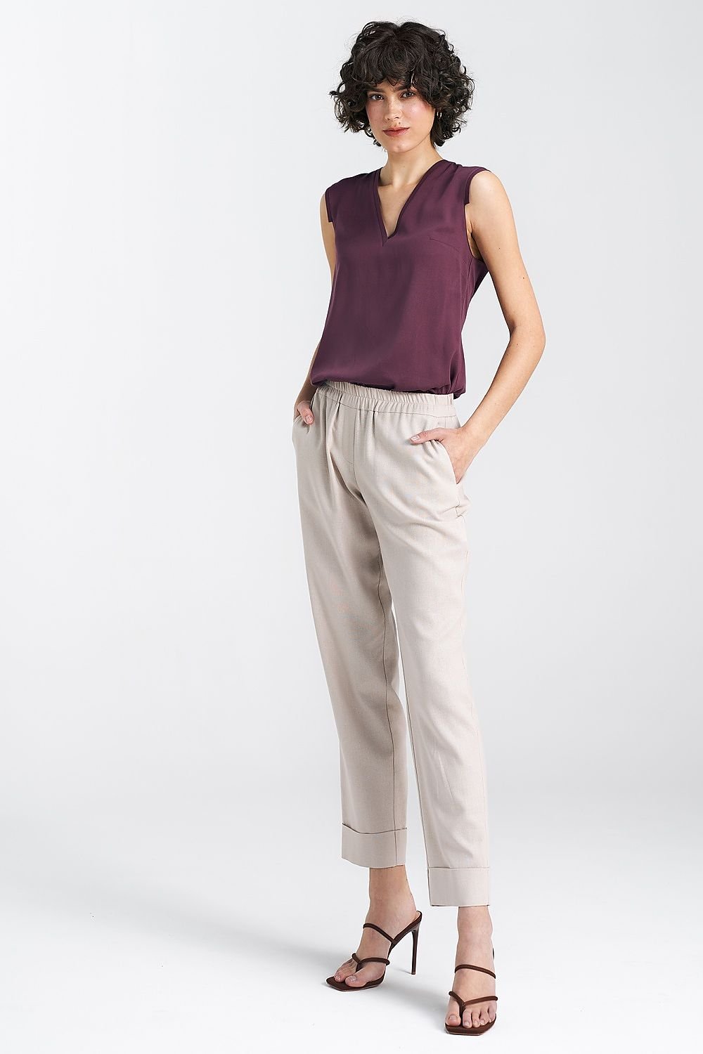 V-Neck Sleeveless Top
