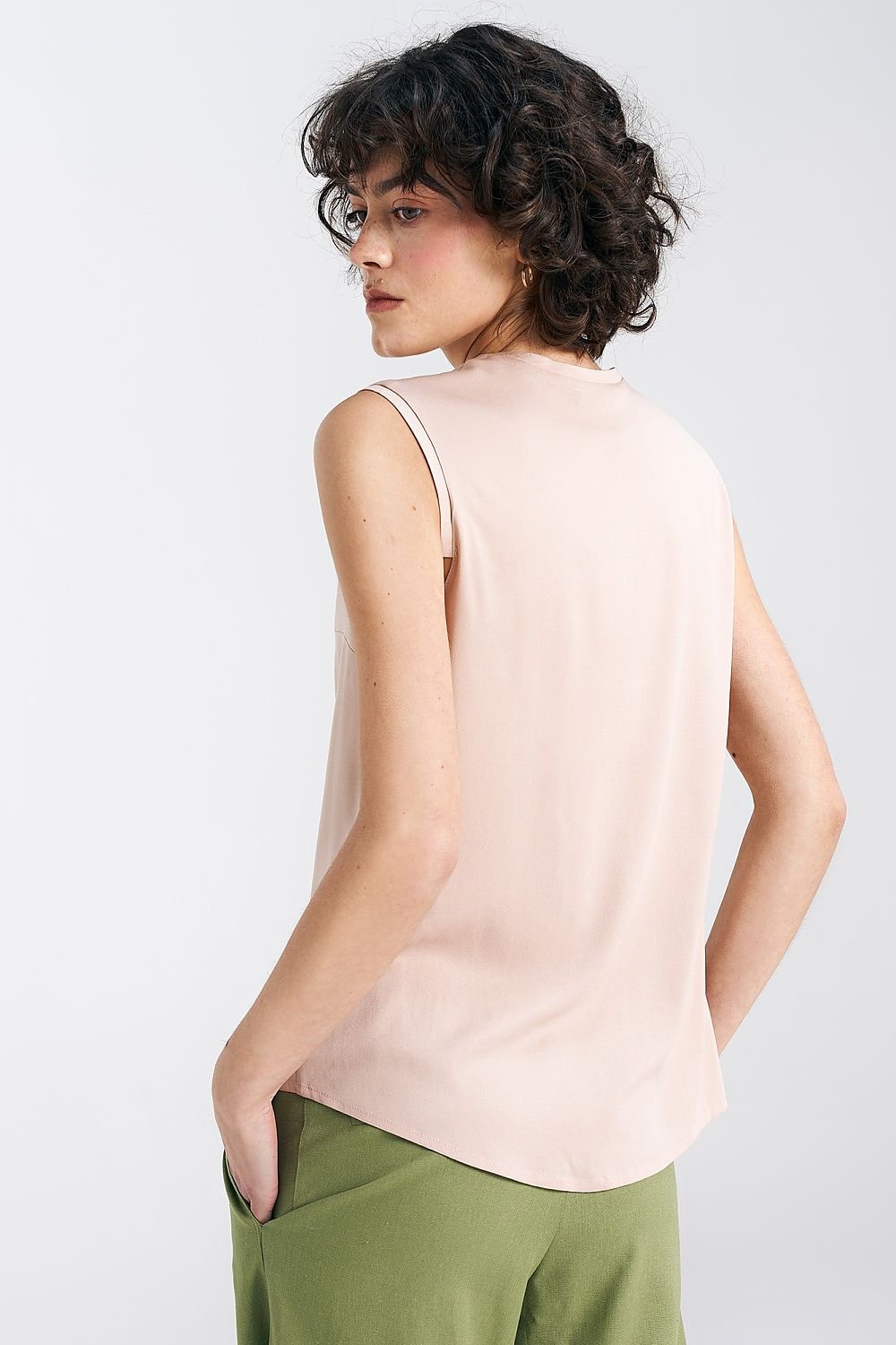 V-Neck Sleeveless Top