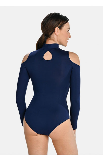 Open Shoulder Long Sleeve Bodysuit