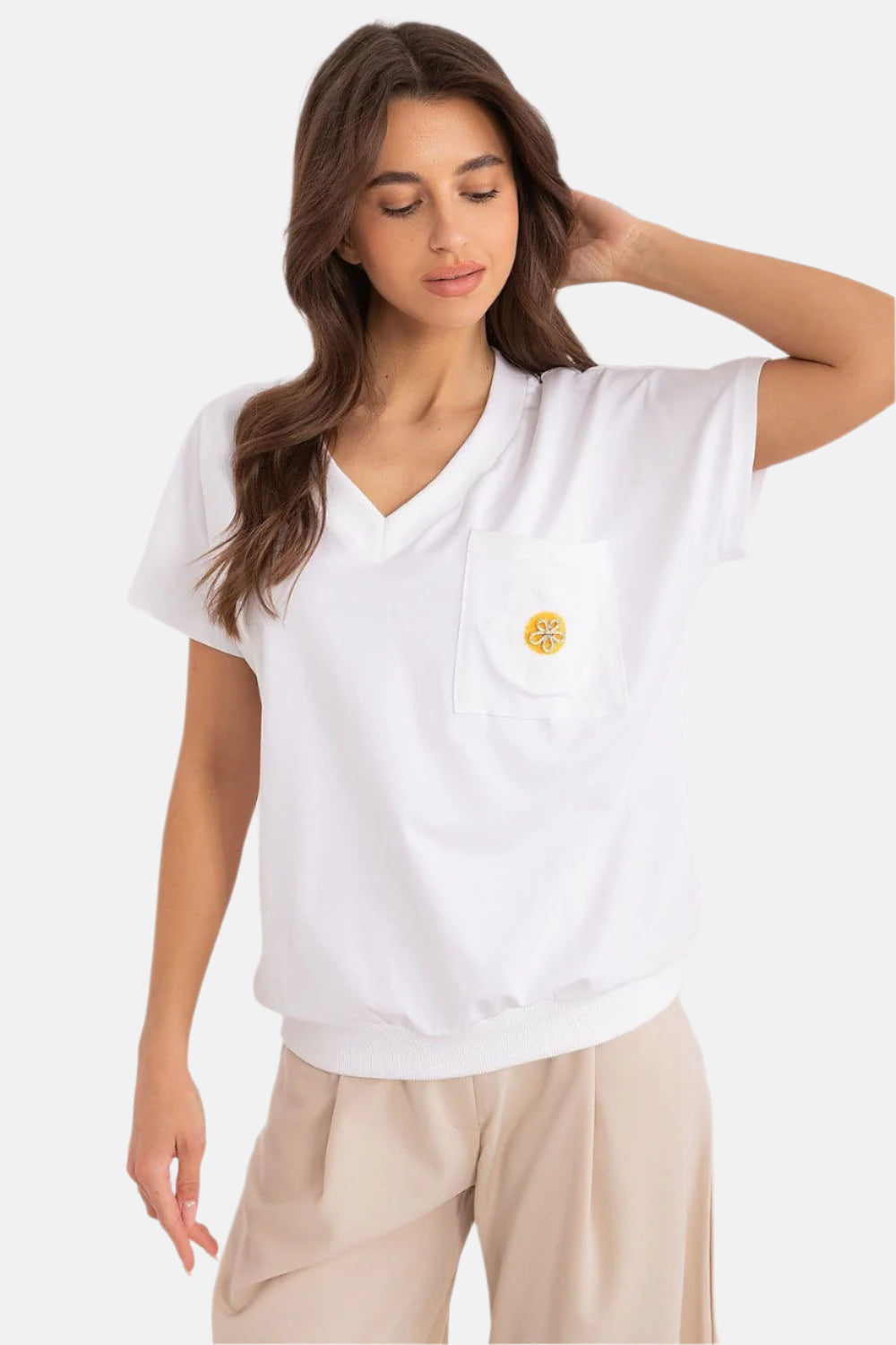 V-Neck Pocket Tee