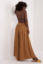 Tie Belt Wide Leg High-Waisted Pants
