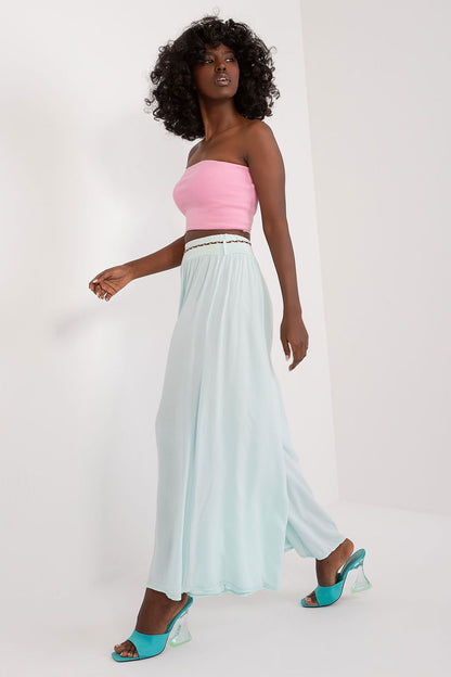 Tie Belt Wide Leg High-Waisted Pants