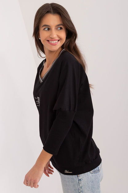 You Can Be 3/4 Sleeve V-Neck Blouse