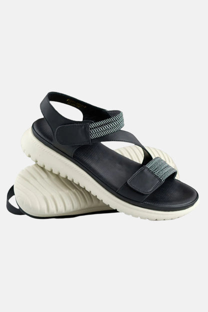 Velcro Straps Flat Sandals