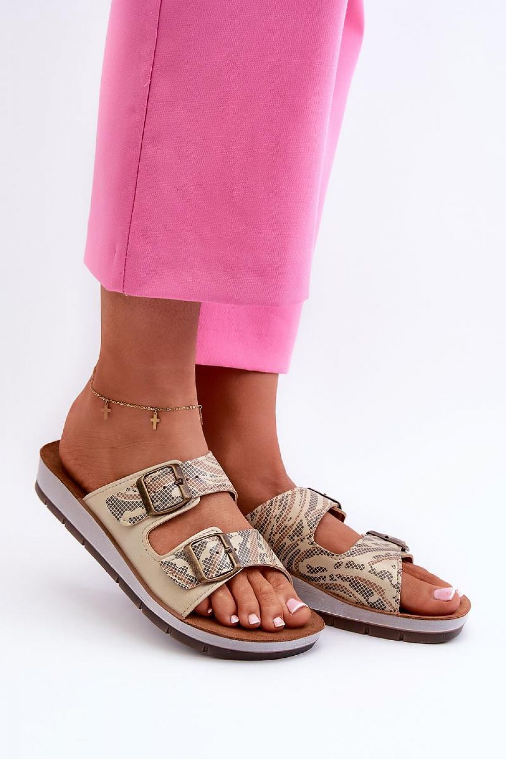 Double Strap Buckle Flip-Flops