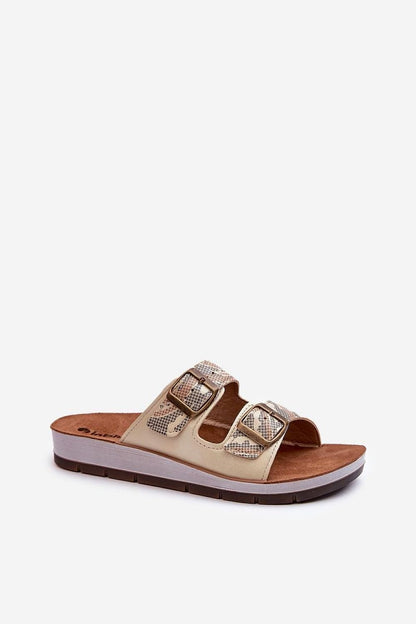 Double Strap Buckle Flip-Flops