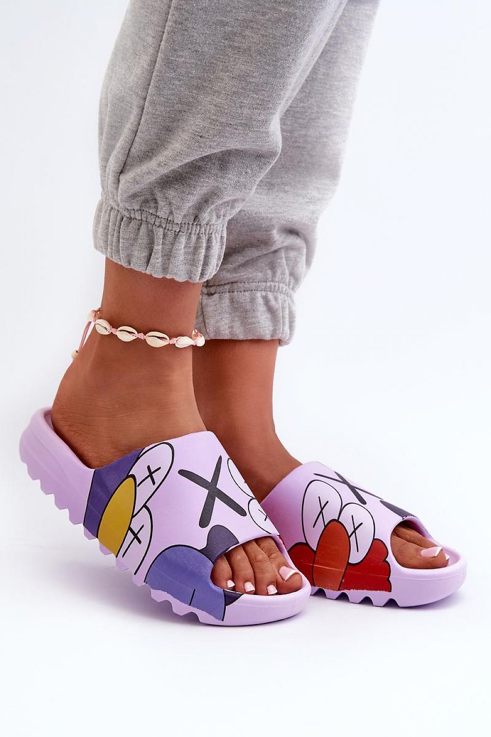 Cartoon Print Flip-Flops