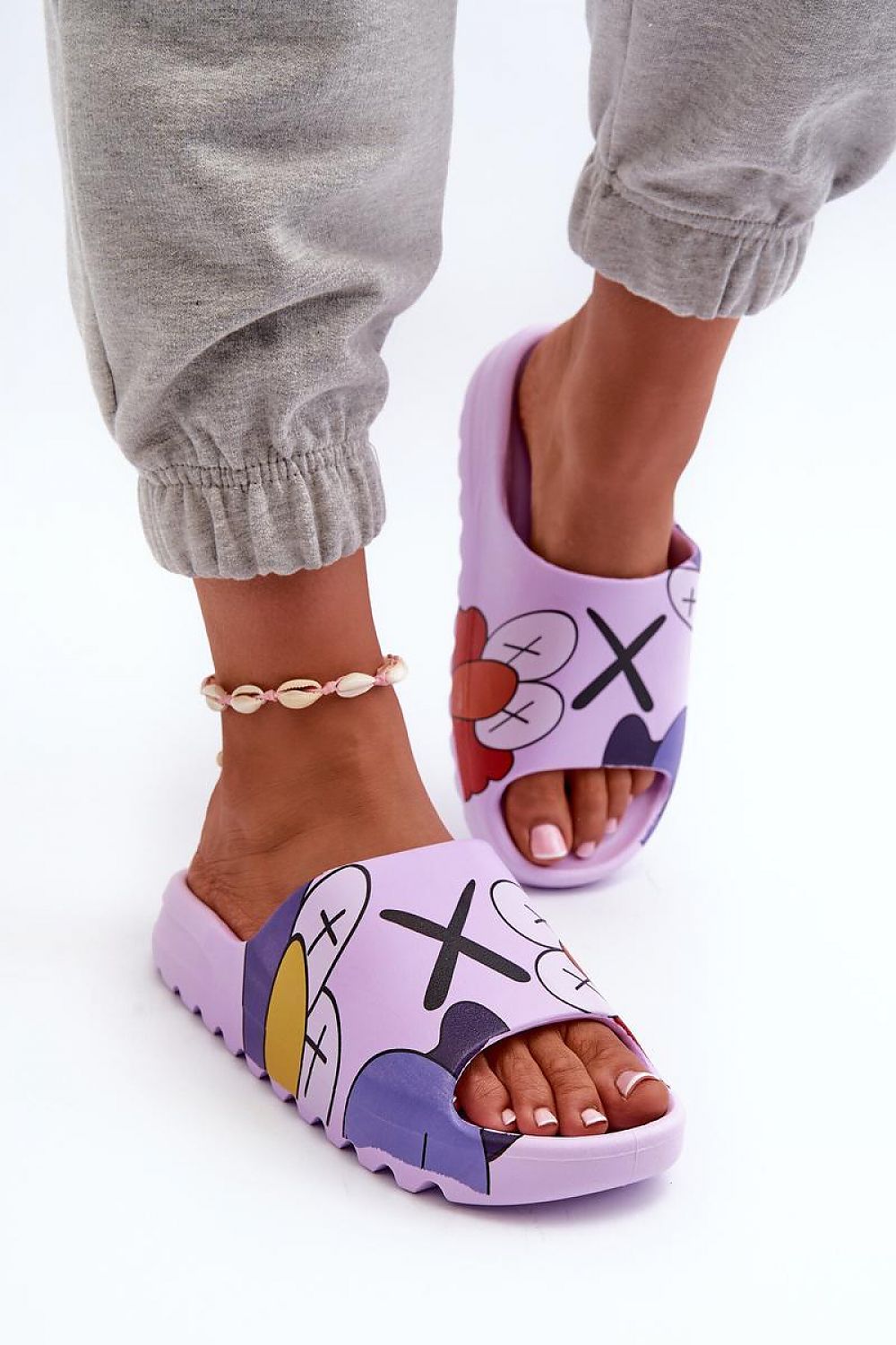 Cartoon Print Flip-Flops