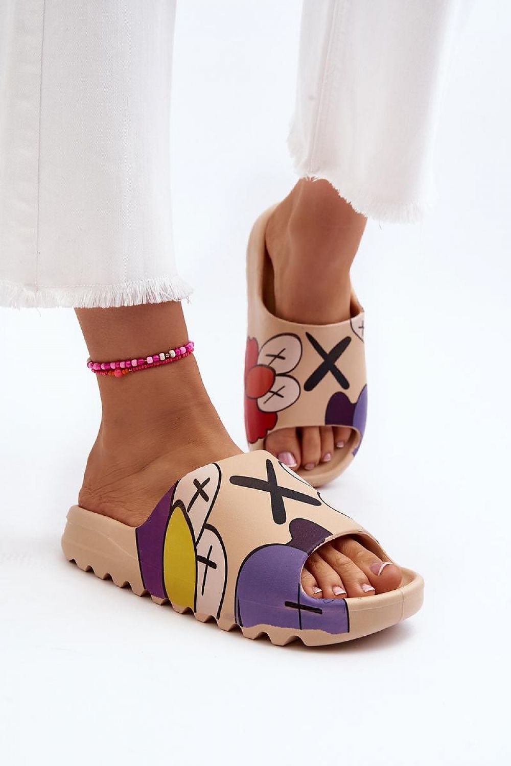 Cartoon Print Flip-Flops