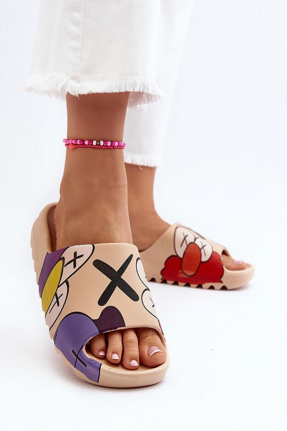 Cartoon Print Flip-Flops