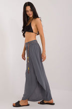 Slit High Waist Wide Leg Pants