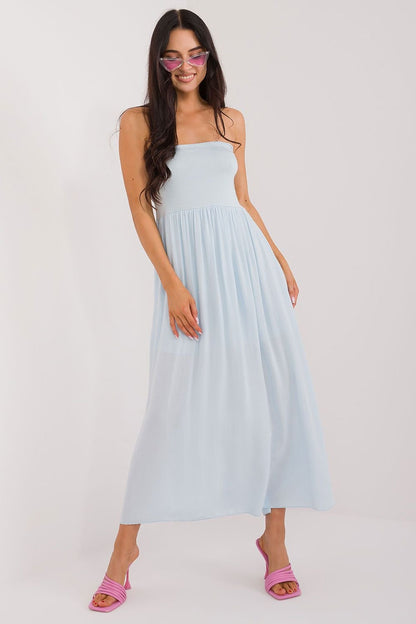 Wide Waistband Maxi Skirt